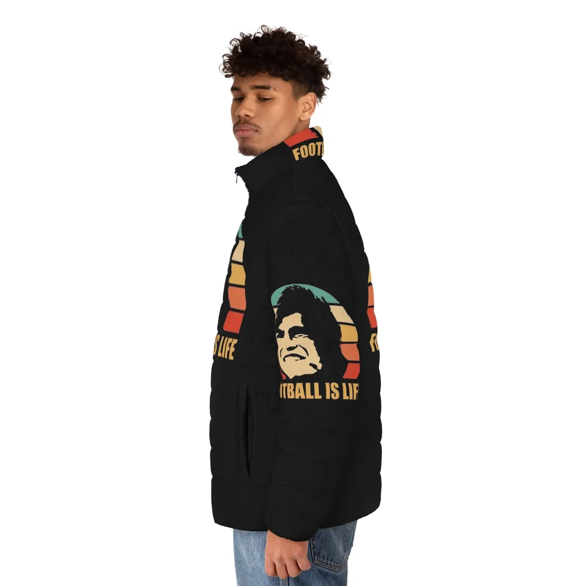 "Football is Life" Puffer Jacket - Inspired by Ted Lasso