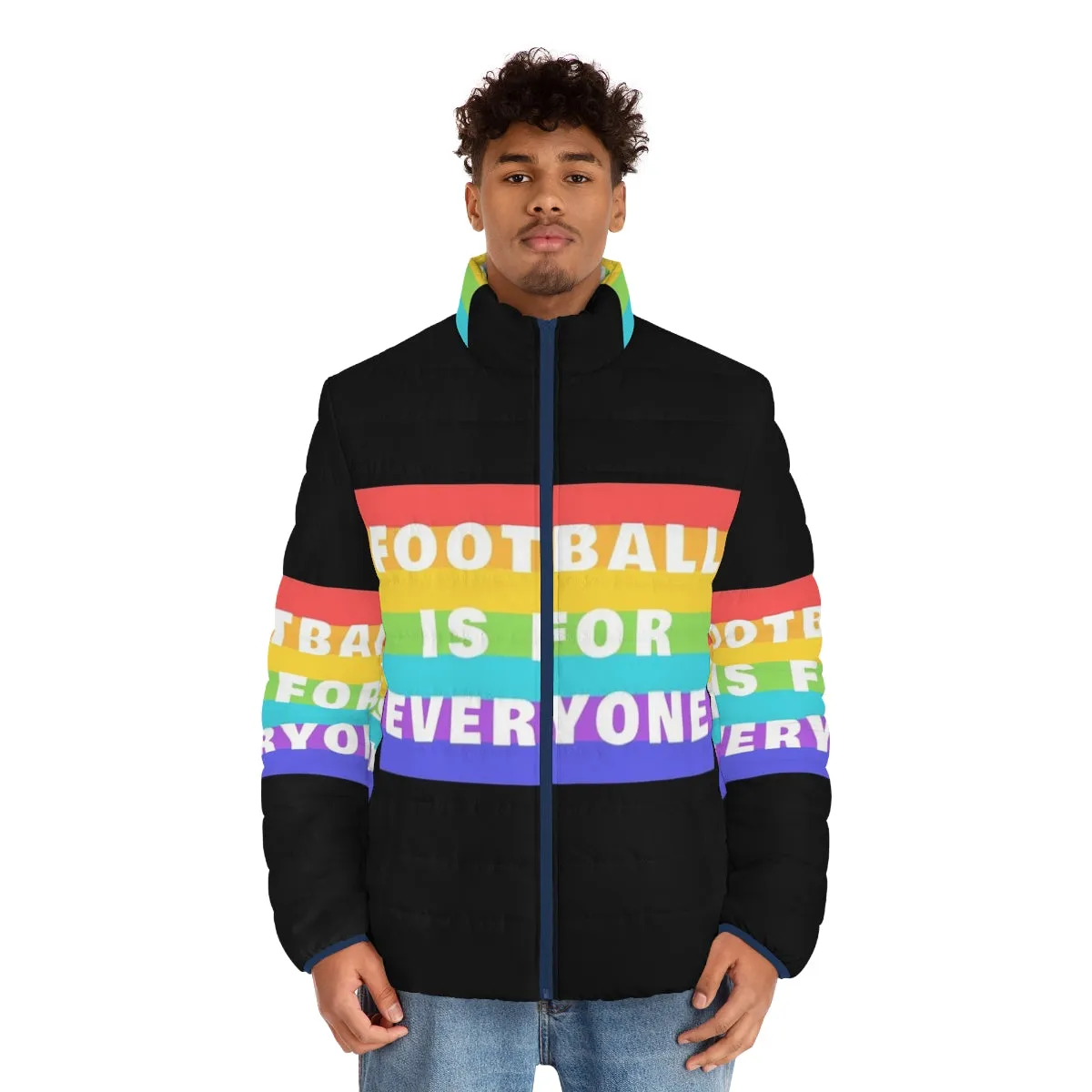 "Football is Life" Puffer Jacket - Inspired by Ted Lasso