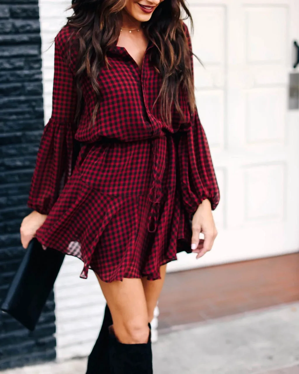 Rhode Island Bell Sleeve Tiered Dress