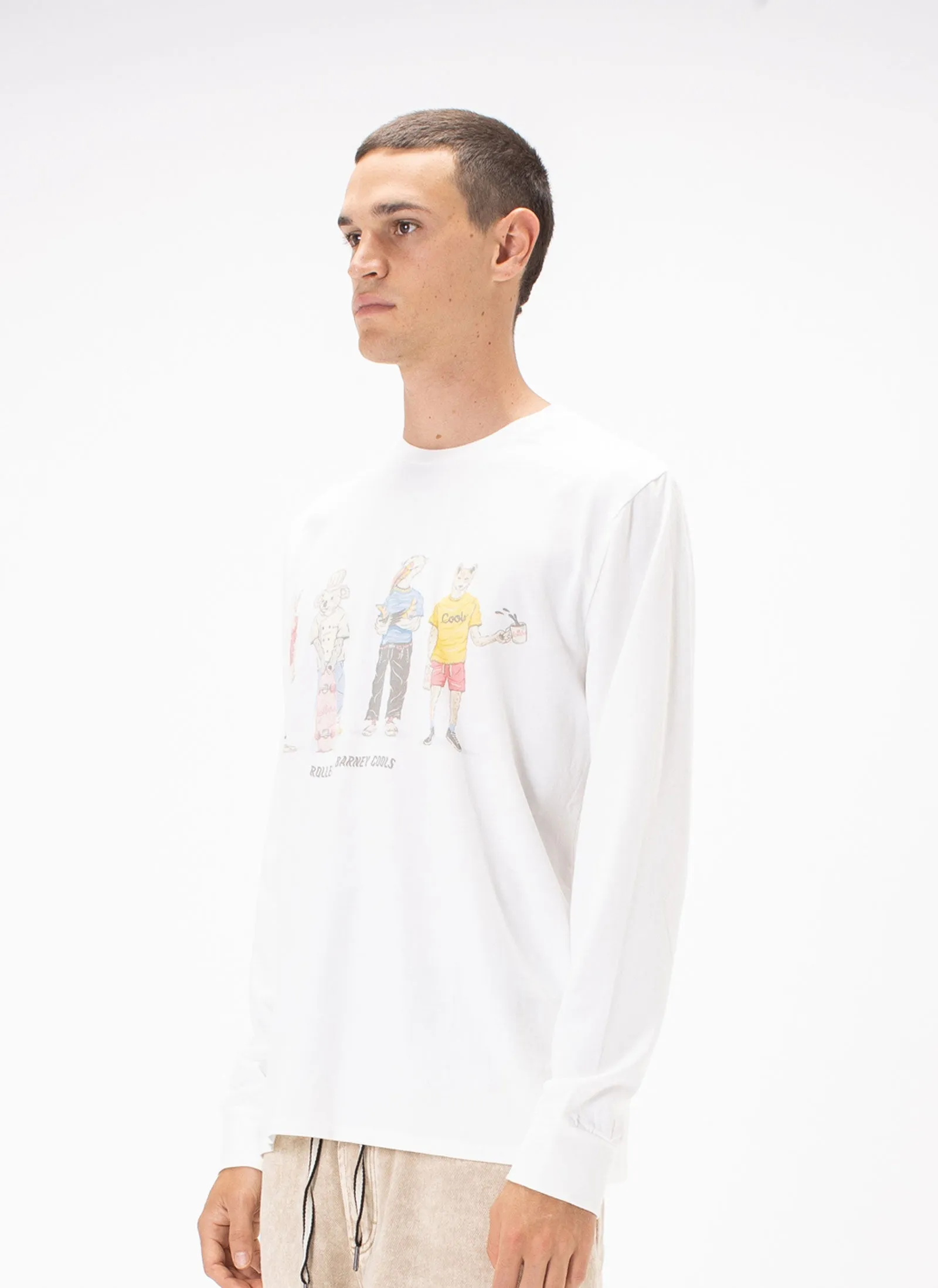 Rollers Bakehouse x B.Cools LS Tee White