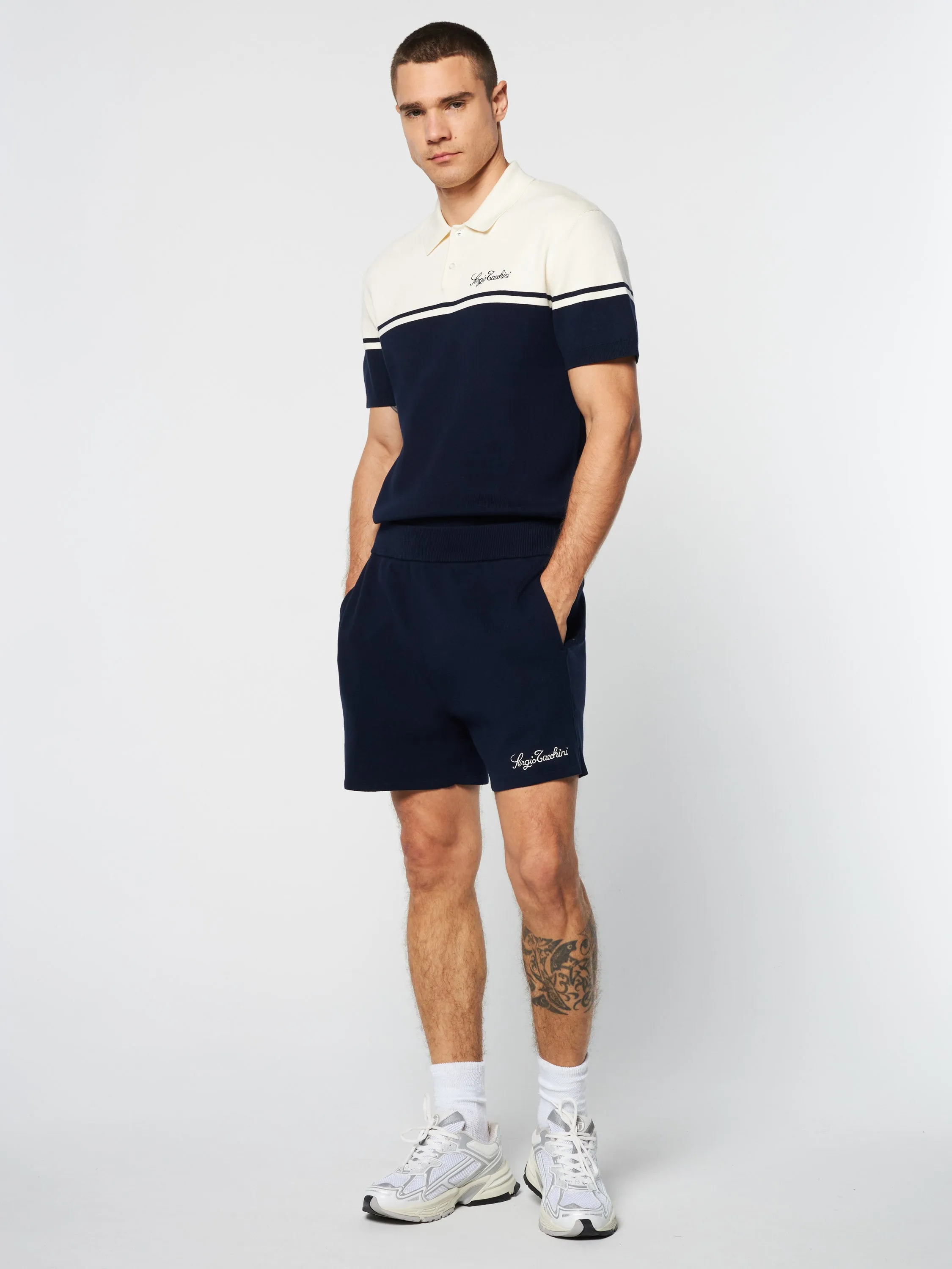 Roselli Knit Short- Maritime Blue