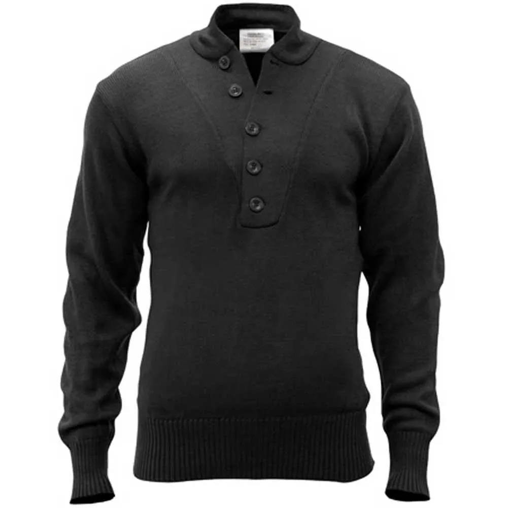 Rothco Mens Military Style 5 Button Sweater