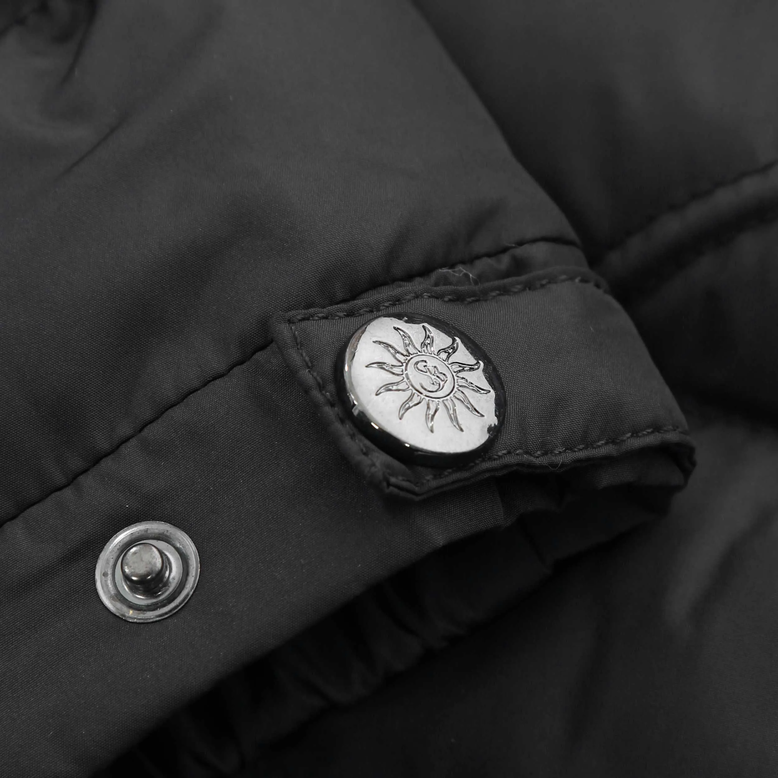 Sandbanks Biker Micro Puffer Jacket in Black