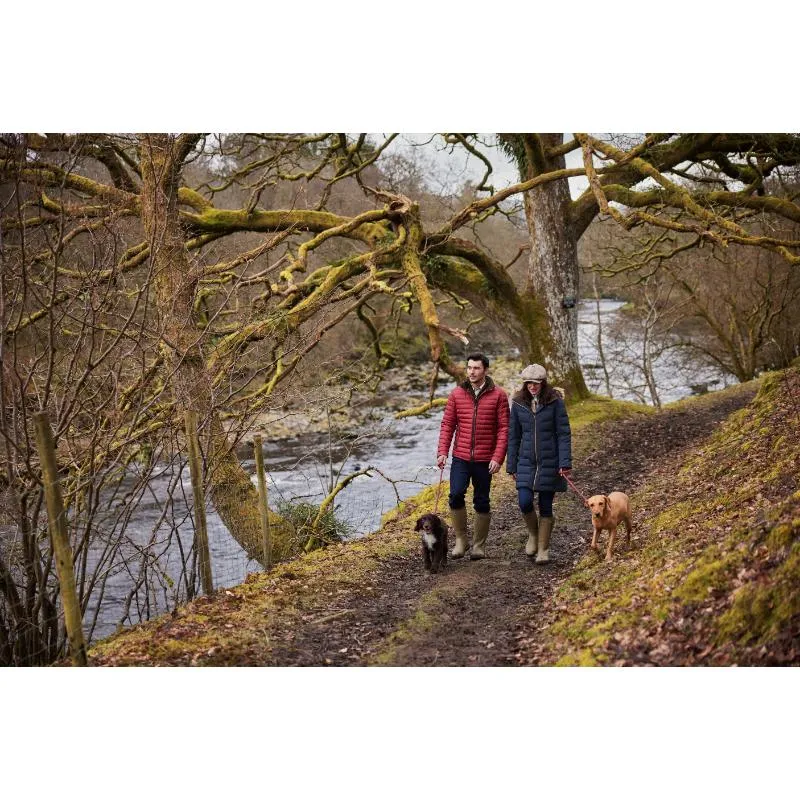 Schoffel Hurlingham Waterproof Ladies Down Coat - Carbon Navy