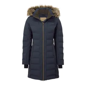 Schoffel Hurlingham Waterproof Ladies Down Coat - Carbon Navy