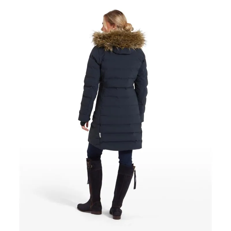 Schoffel Hurlingham Waterproof Ladies Down Coat - Carbon Navy