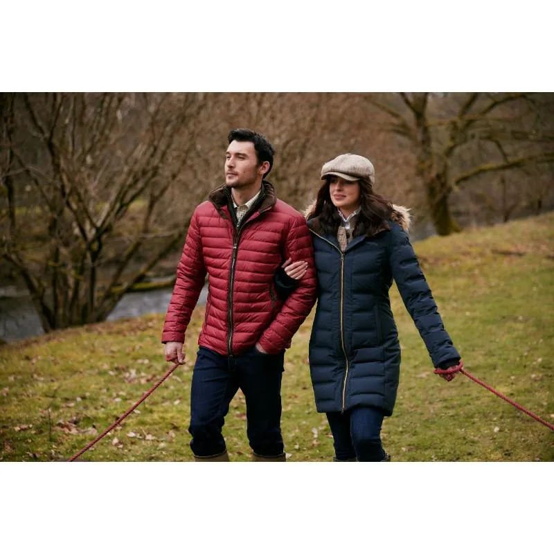 Schoffel Hurlingham Waterproof Ladies Down Coat - Carbon Navy