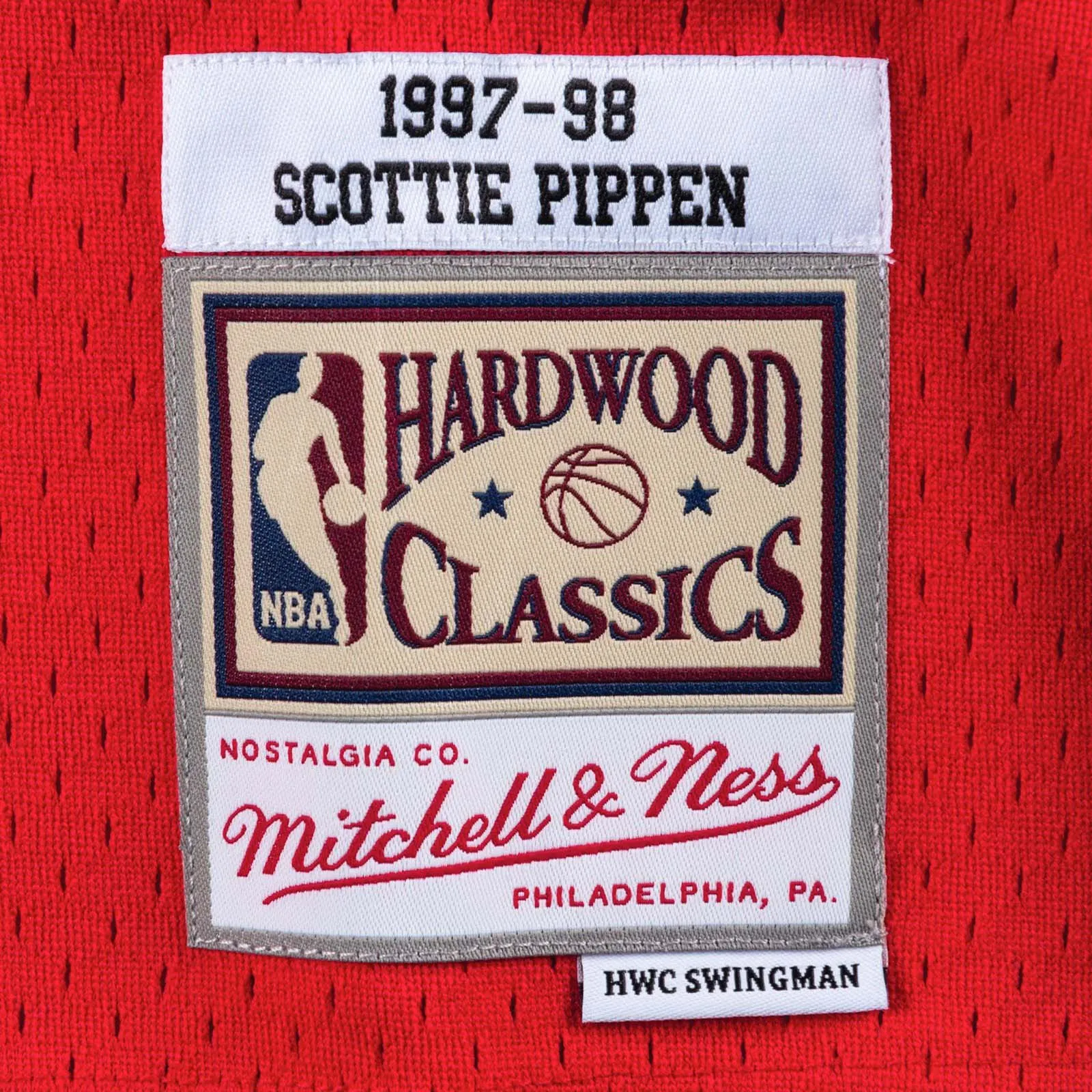 Scottie Pippen Chicago Bulls 97-98 HWC Swingman Jersey - Red