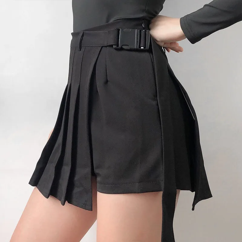 sealbeer - Irregular Pleated Chain Skirt