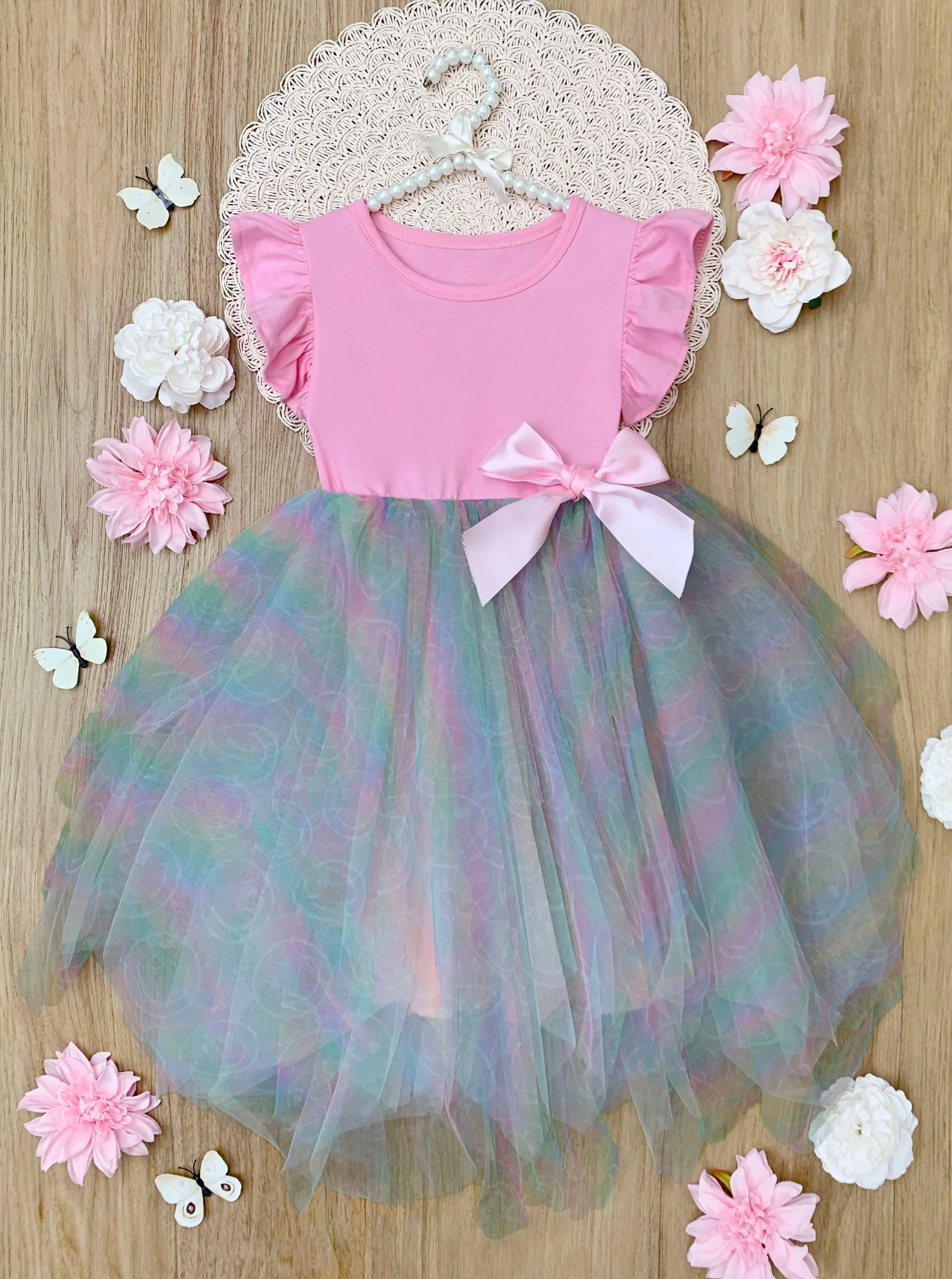 SmileyWorld  Rainbow Smiley Tutu Dress