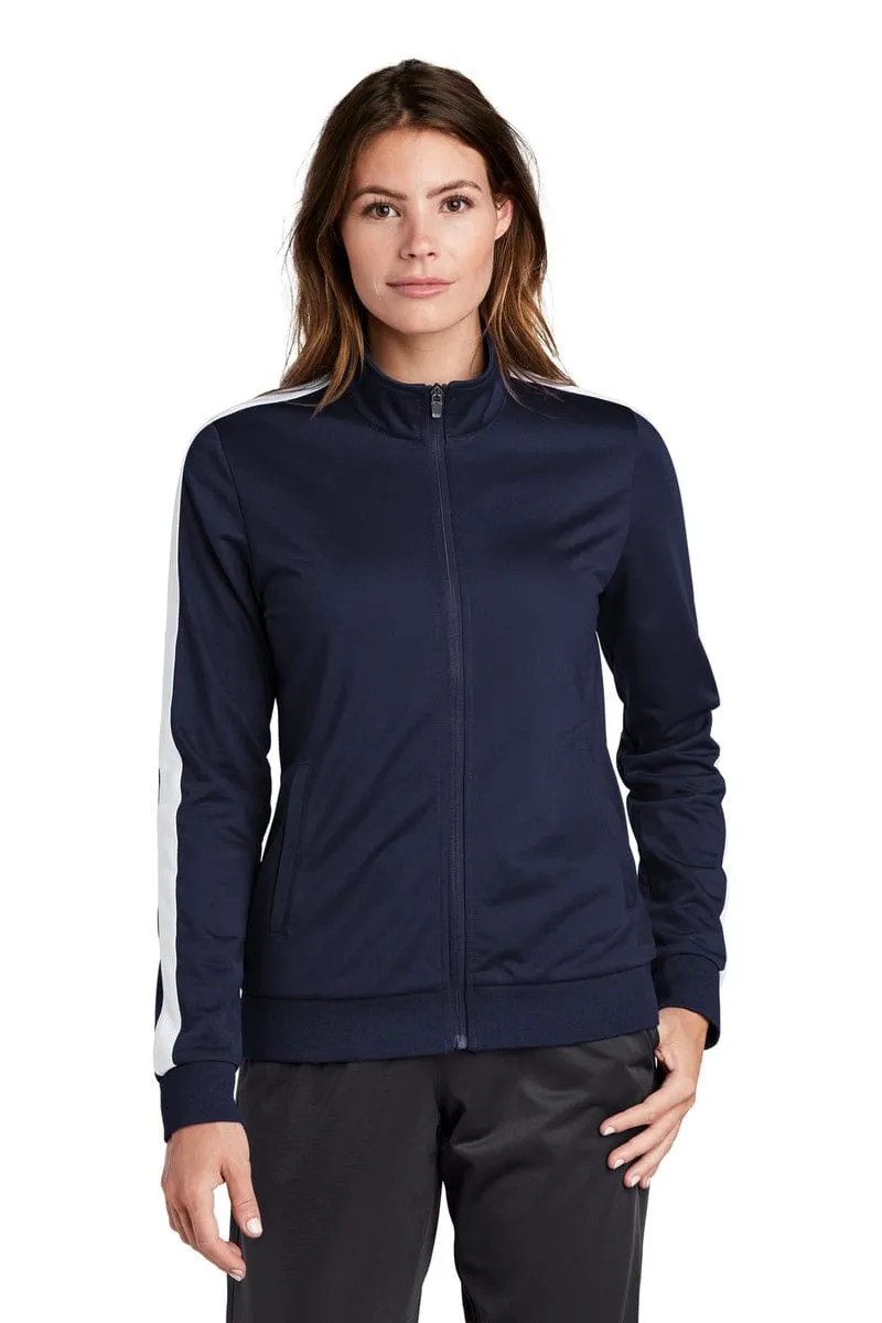 Sport-Tek LST94: Ladies Tricot Track Jacket