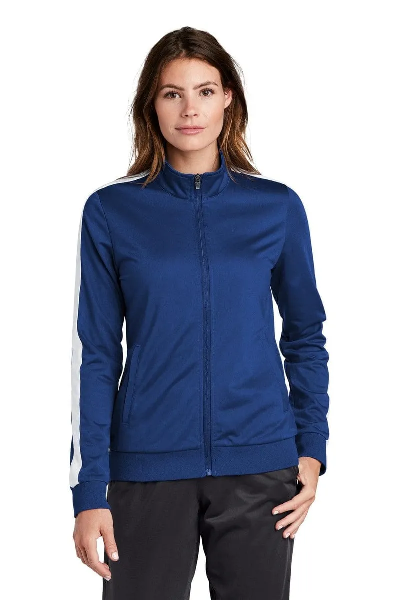 Sport-Tek LST94: Ladies Tricot Track Jacket