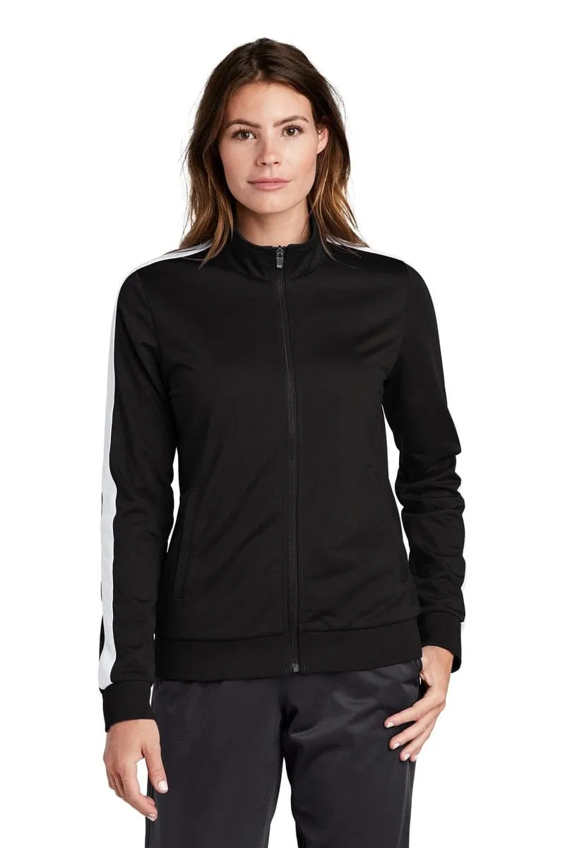 Sport-Tek LST94: Ladies Tricot Track Jacket