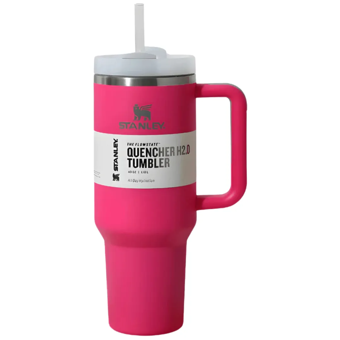 Stanley Tumbler with Handle Straw Lid Stainless Steel Vacuum Insulated Car Mug Thermal Iced Travel Cup