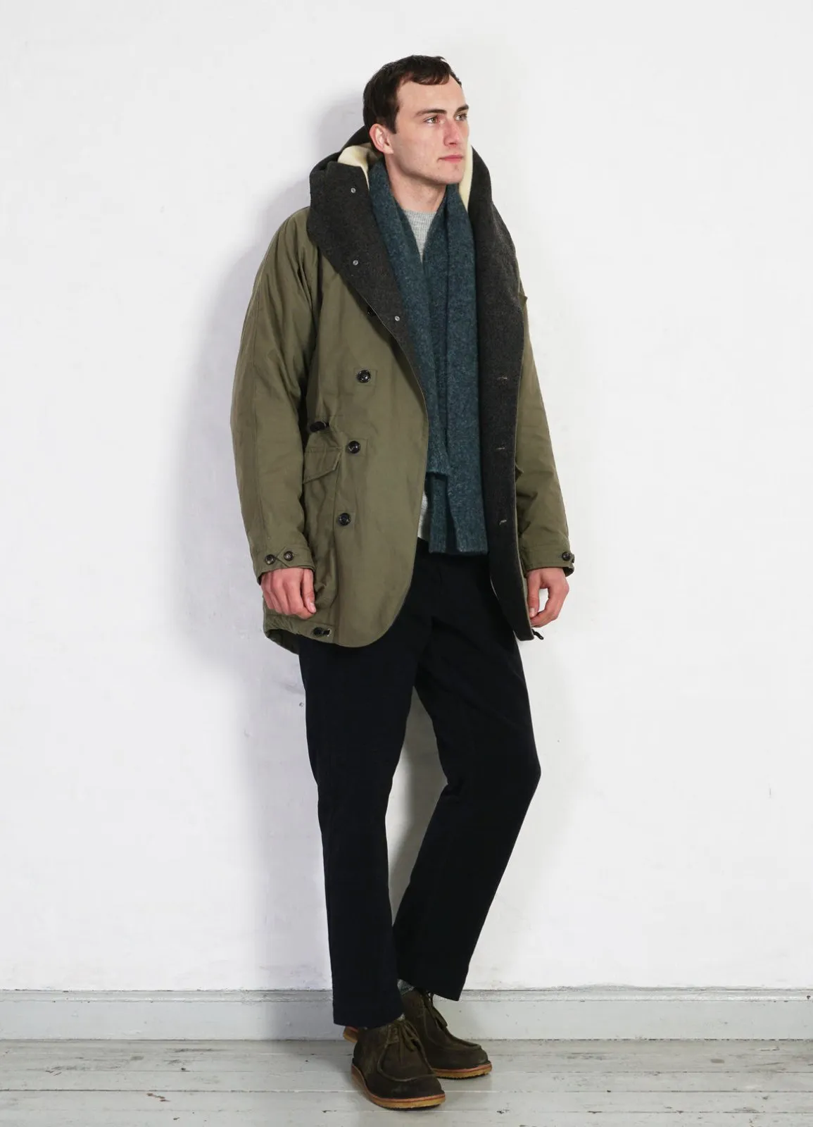 STORM | Hooded Waxed Cotton Parka | Khaki Green