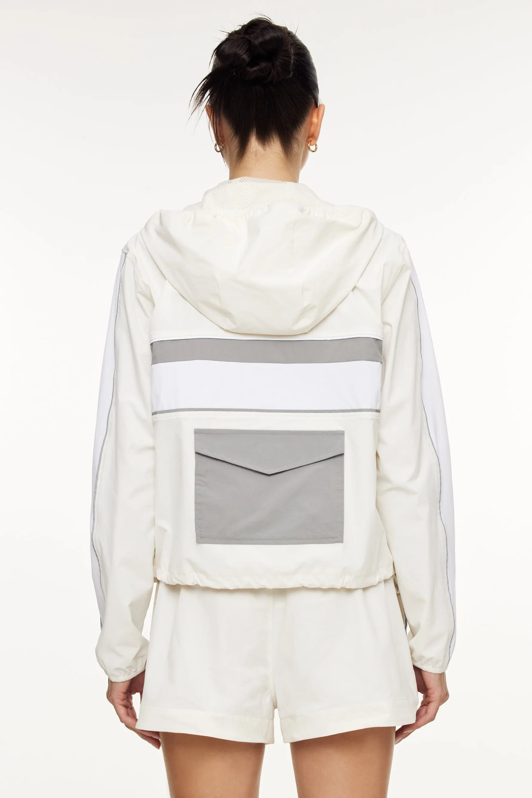 Stretch Shell Tracksuit Jacket - Egret