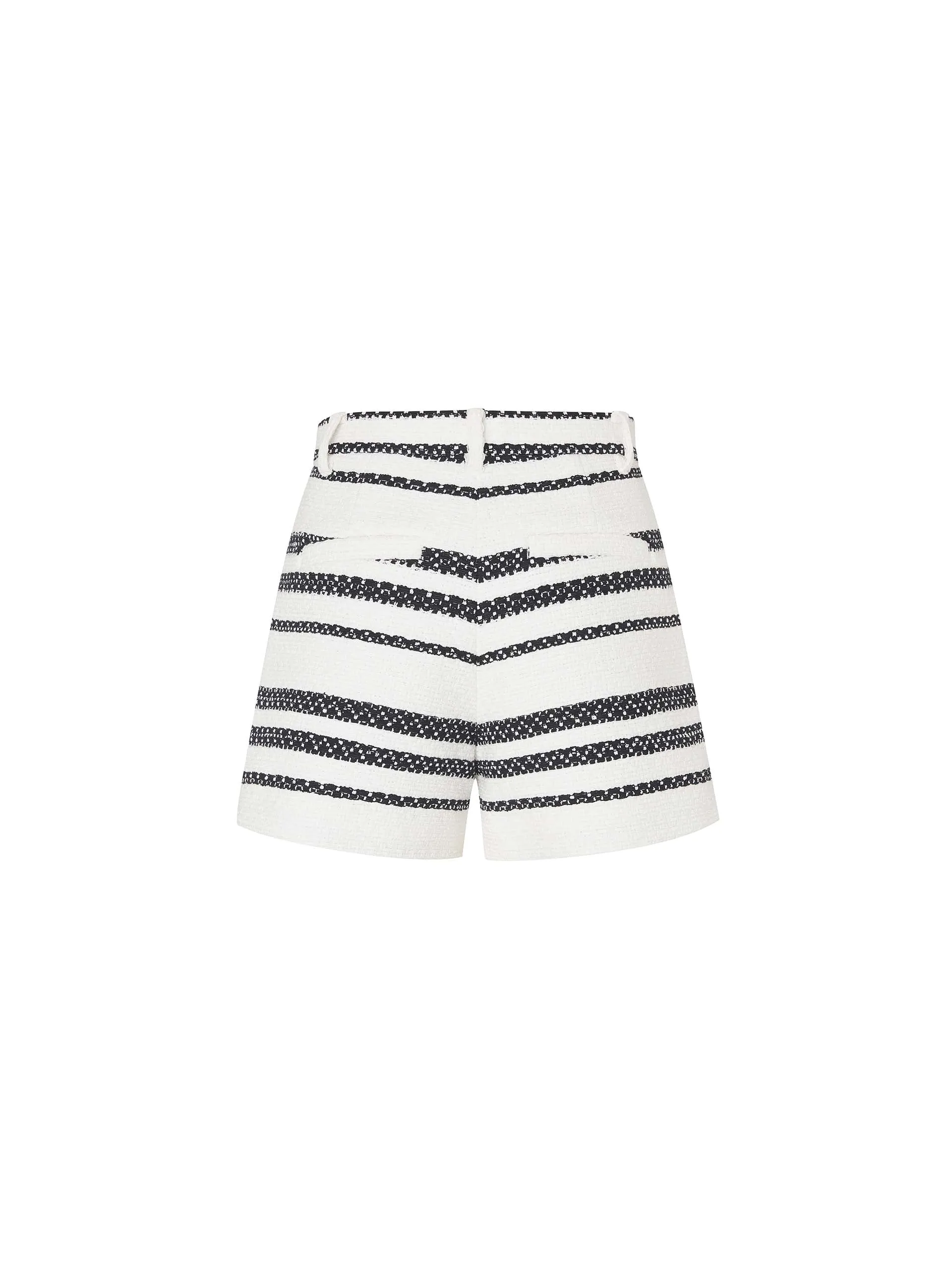 Striped Tweed Shorts