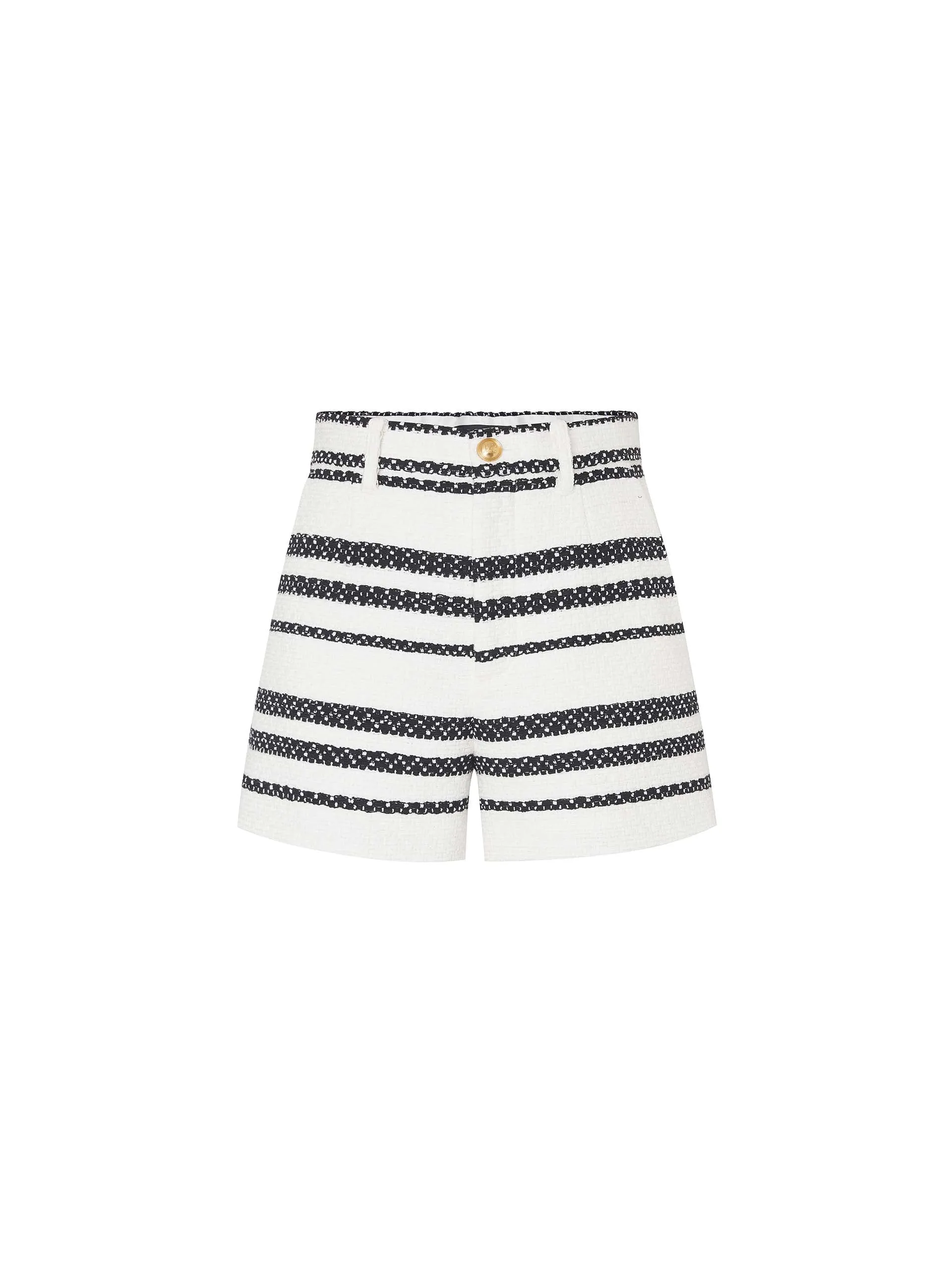 Striped Tweed Shorts