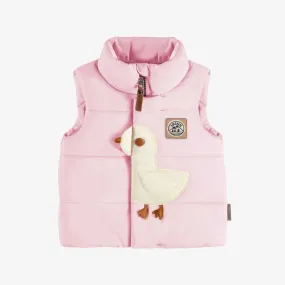 The Duckie Puffer Vest - Pink - BABY