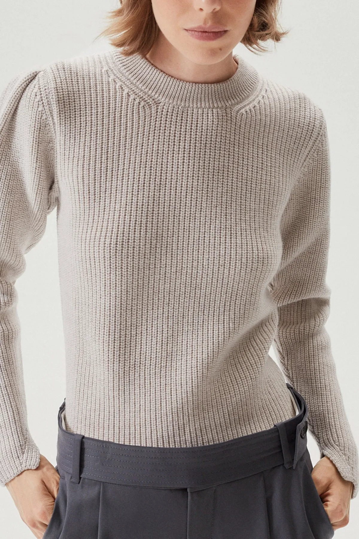 The Merino Wool Sweater With Pinces - Imperfect Version