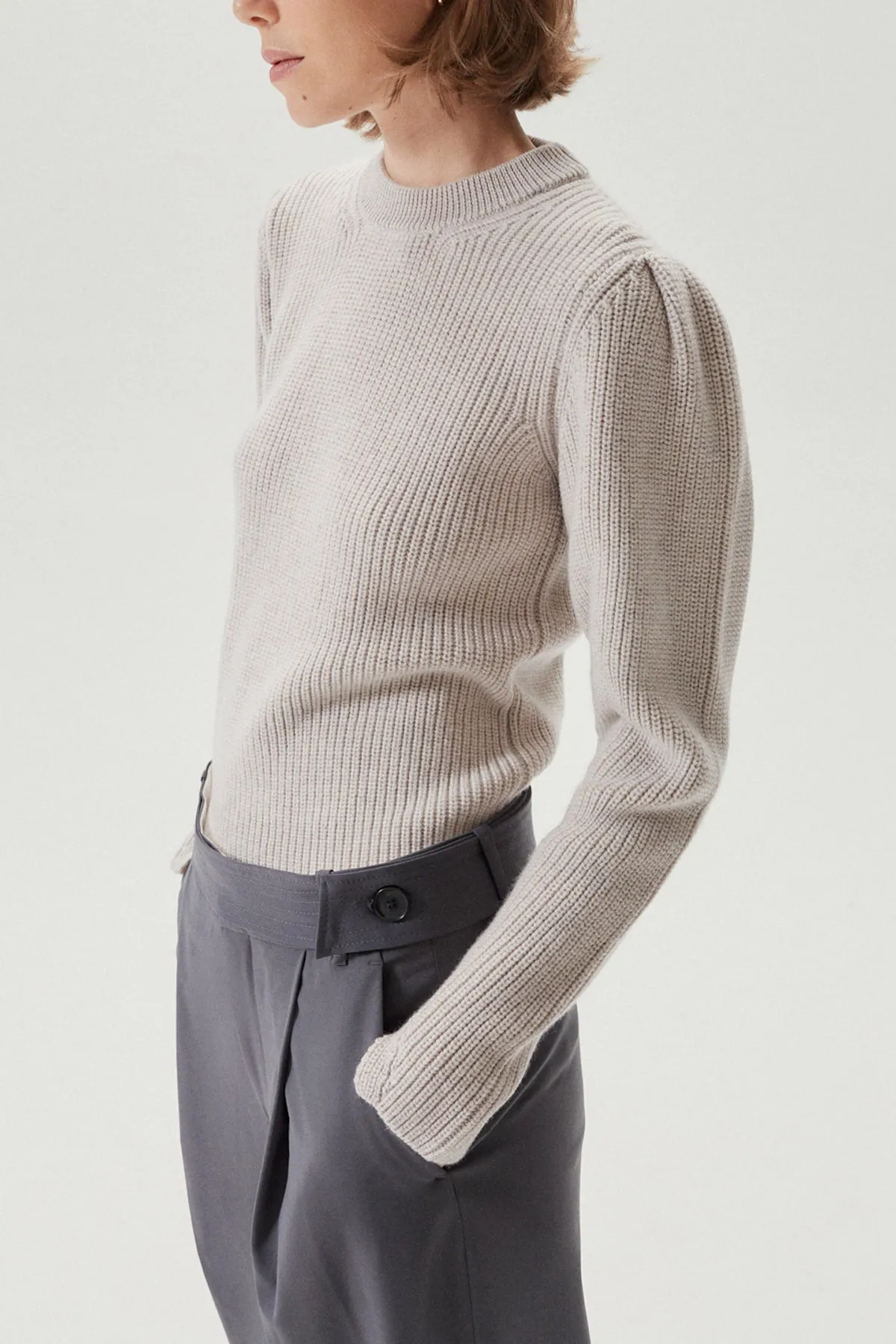 The Merino Wool Sweater With Pinces - Imperfect Version