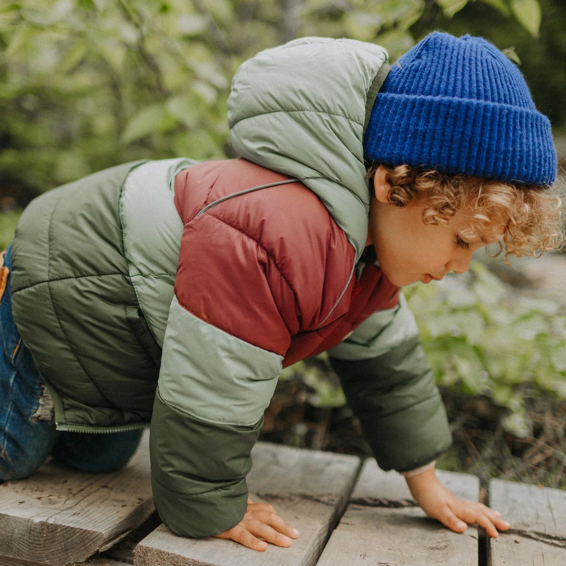 The Mikka Puffer Jacket - Green - BABY