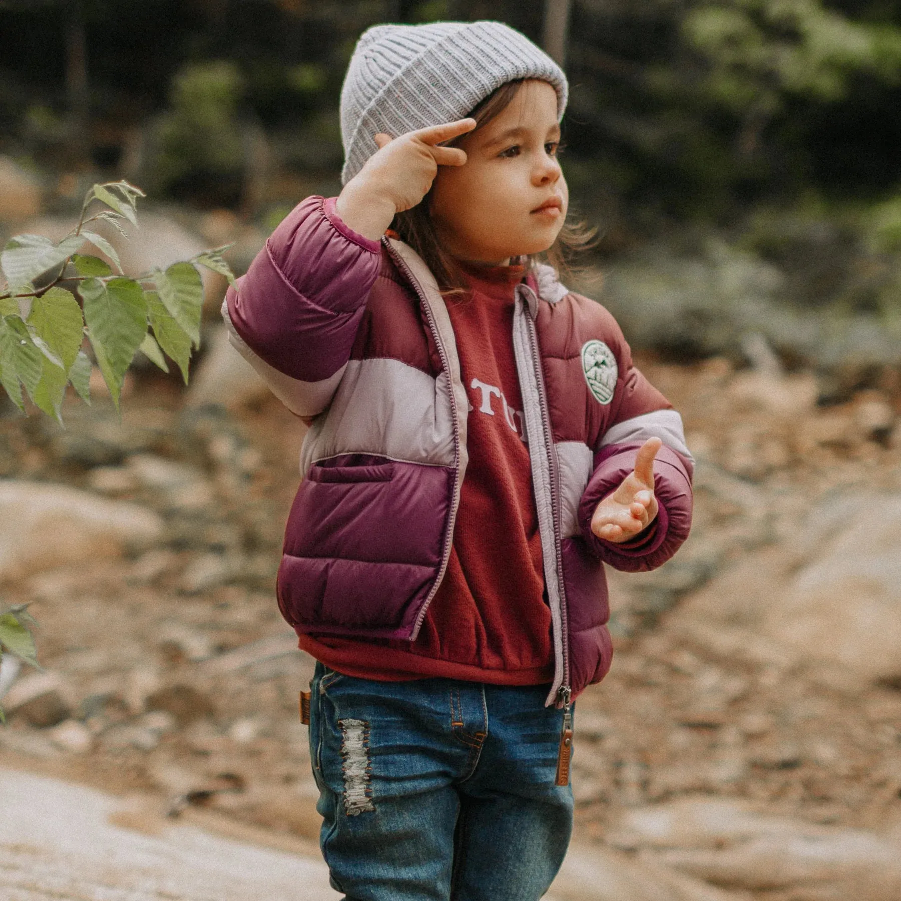 The Mikka Puffer Jacket - Purple - BABY