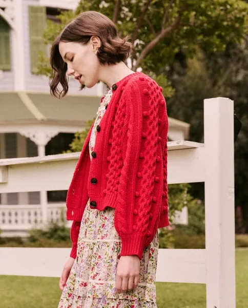 The Mountainside Cardigan Deep Rose