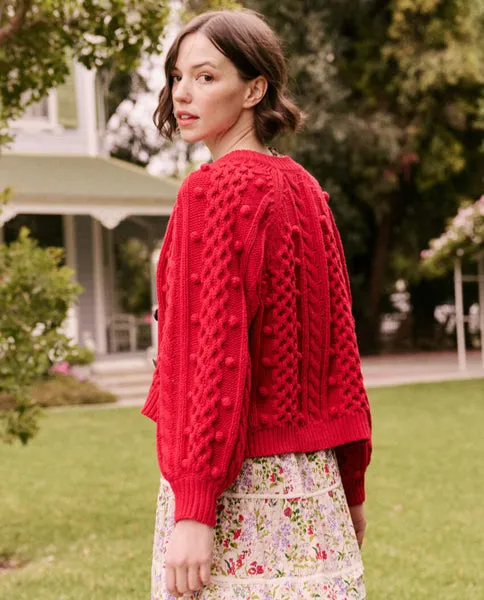 The Mountainside Cardigan Deep Rose