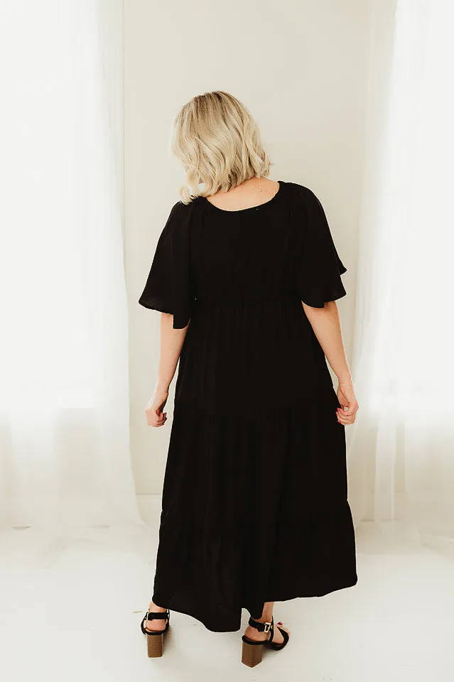 Tiered Babydoll Maxi Dress