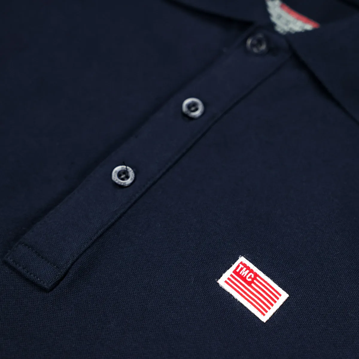 TMC Flag (1 inch) Polo - Navy