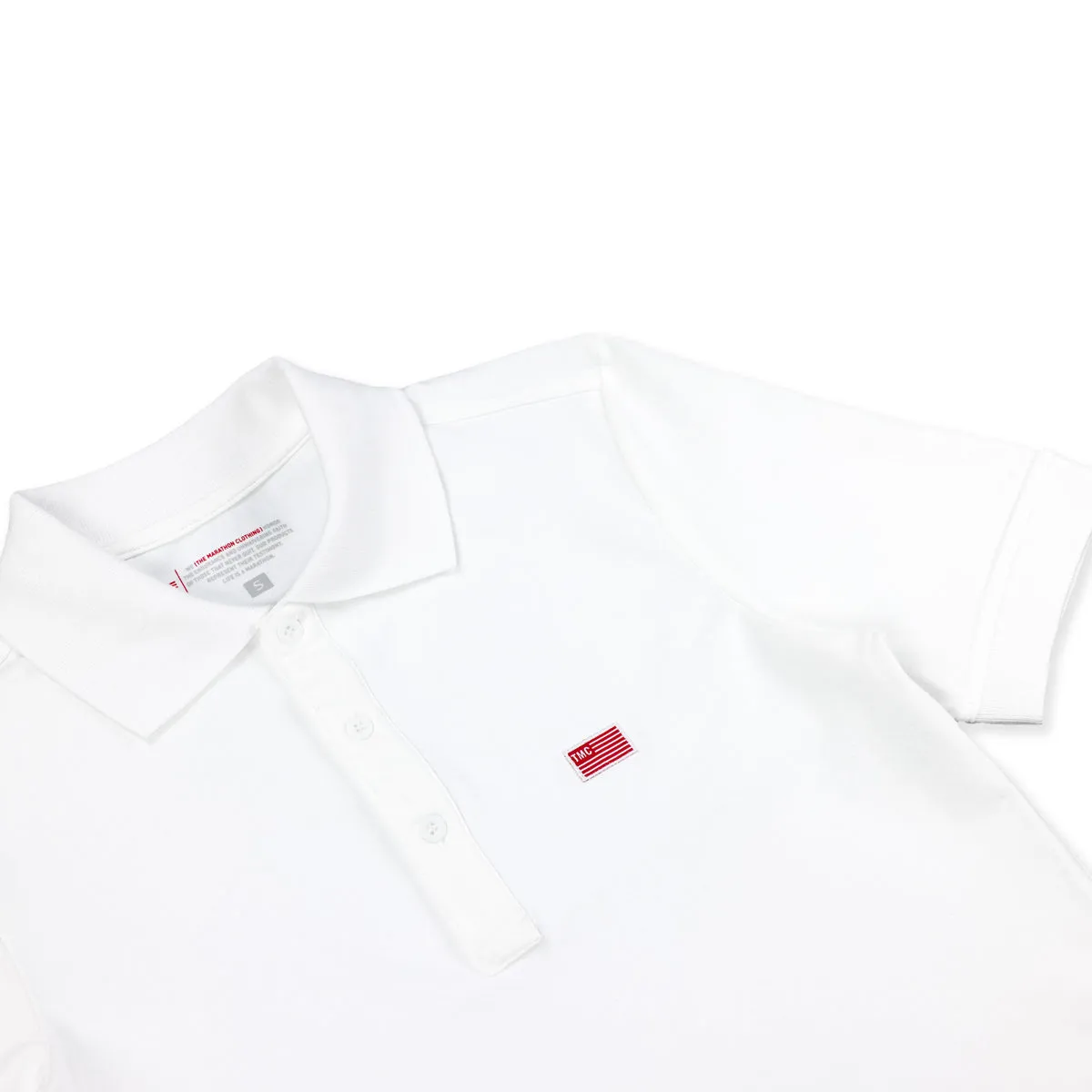 TMC Flag (1 inch) Polo - White