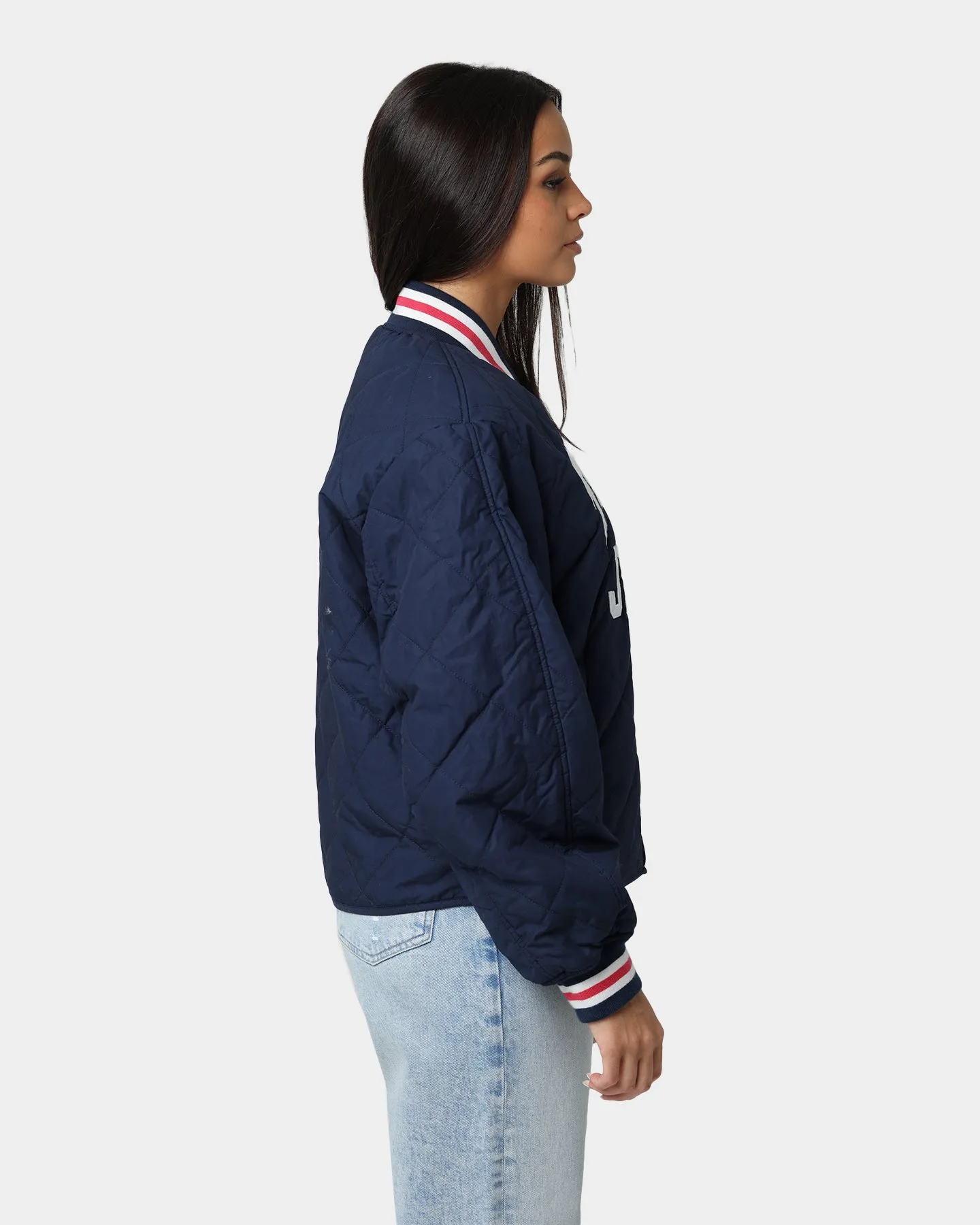 Tommy Jeans Women's College Quilted Jacket Twilight Navy