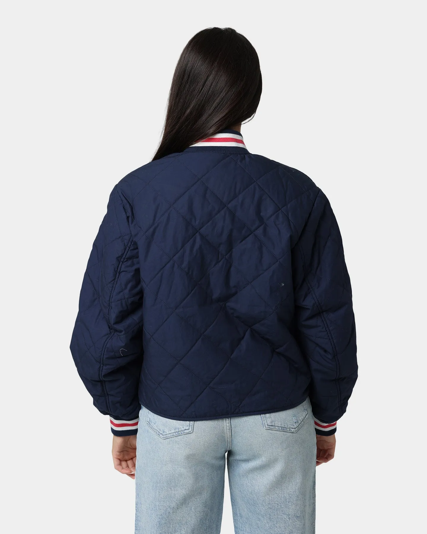 Tommy Jeans Women's College Quilted Jacket Twilight Navy