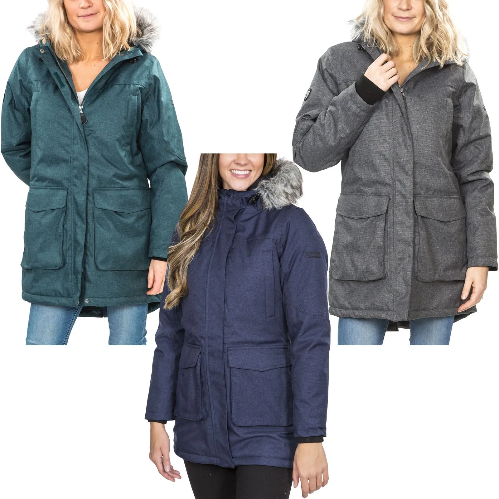 Trespass Womens Thundery Waterproof Parka Jacket