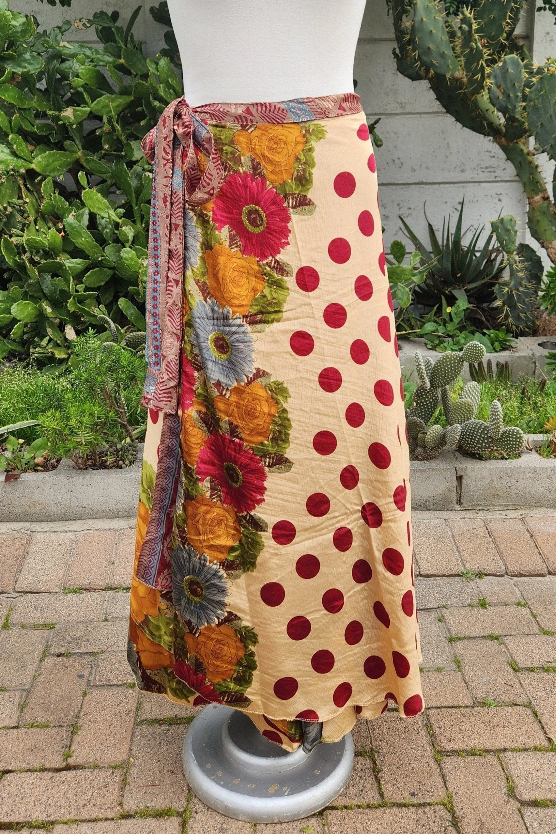 Vintage Silk Reversible Skirts