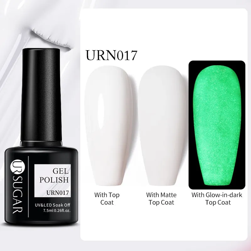 Wenkouban  Luminous Gel Top Coat Semi Permanent Glow In Dark Fluorescent Soak Off UV LED Color Gel Nail Varnish Nails For Manicure