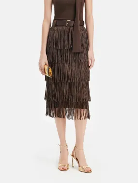 Western Knight Fringe Skirt