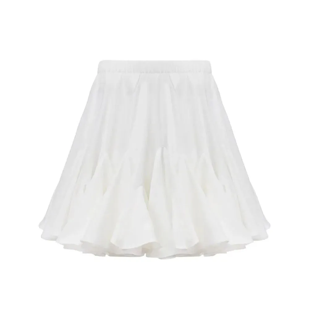 Women Skirt Summer Street Trendy Patchwork Mini Pleated Skirt