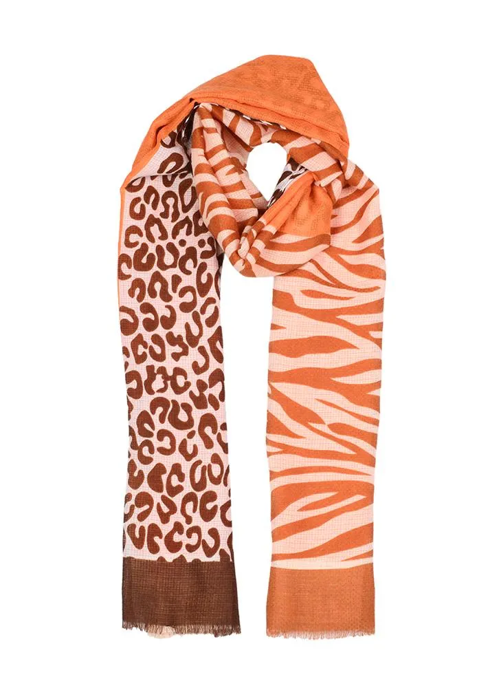 Women’s Leopard and Zebra Print Lightweight Scarf