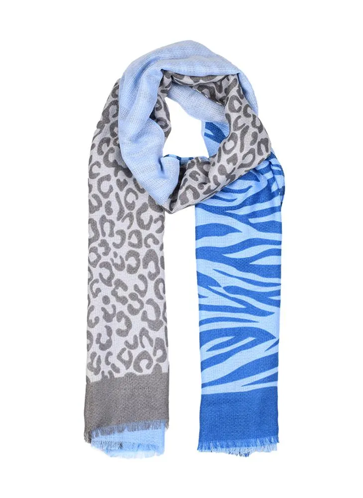 Women’s Leopard and Zebra Print Lightweight Scarf