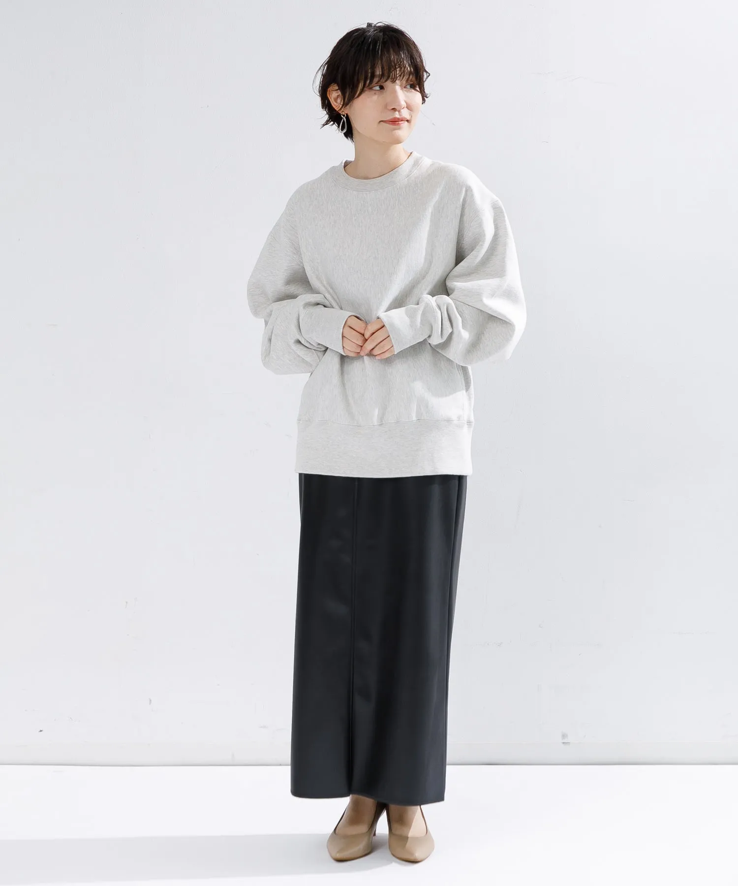 【WOMEN】upper hights Kloss フェイクレザースカート