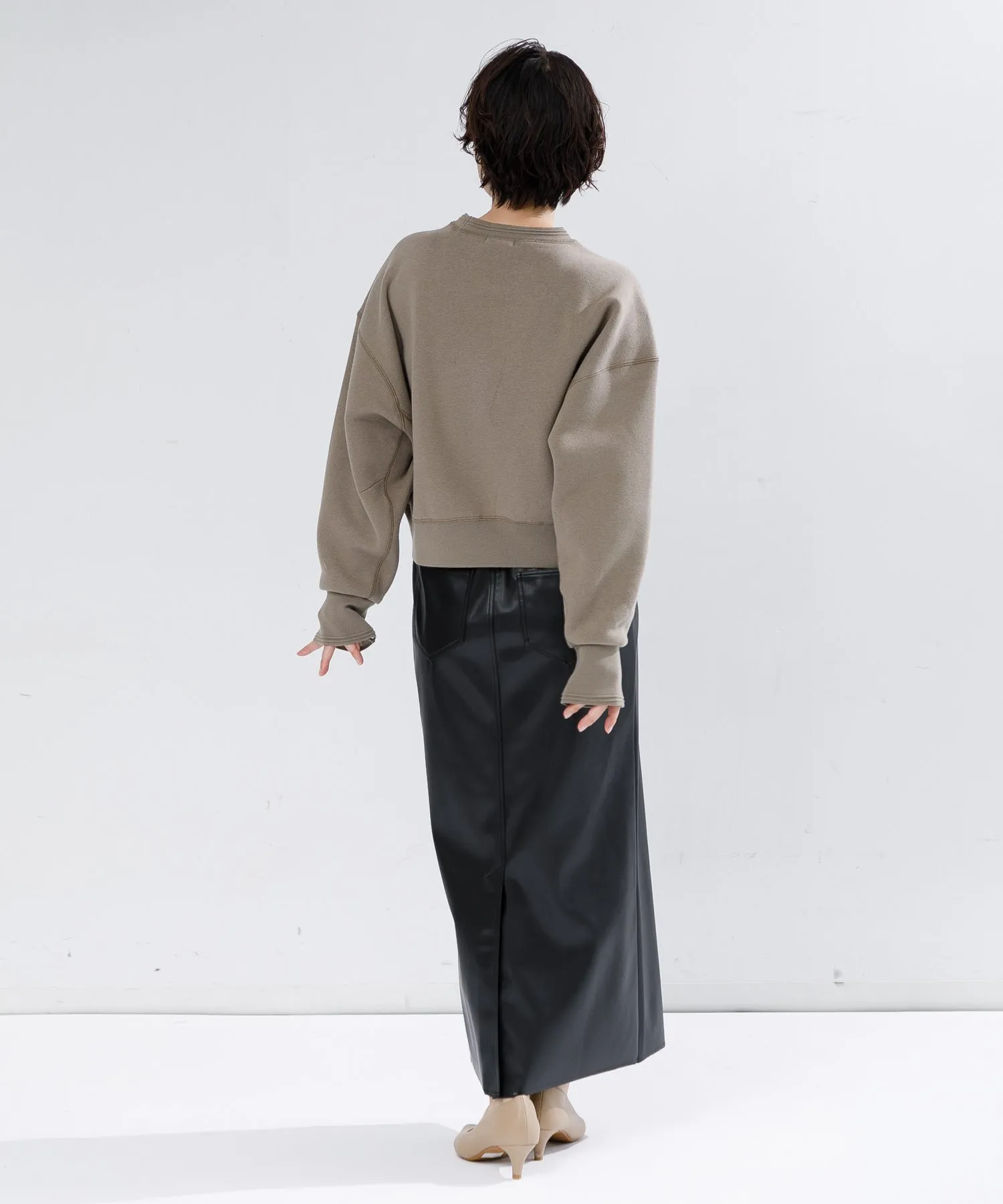 【WOMEN】upper hights Kloss フェイクレザースカート