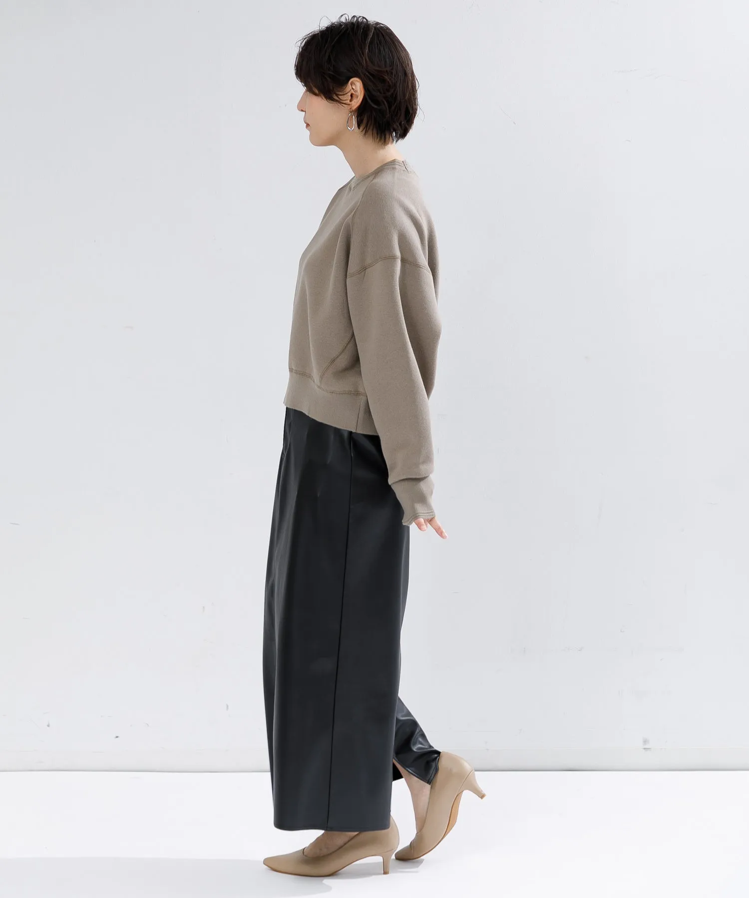 【WOMEN】upper hights Kloss フェイクレザースカート