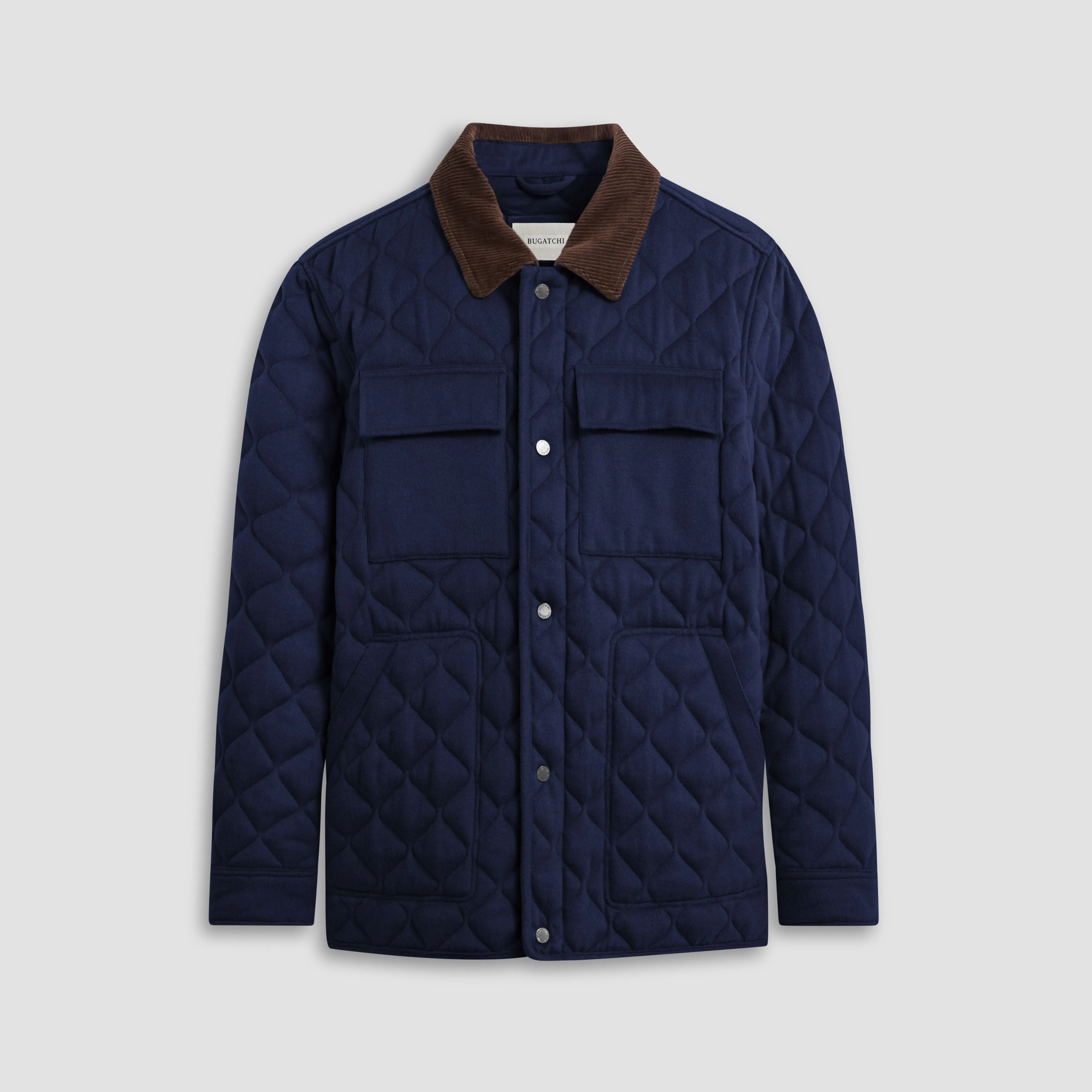 Wool and Cashmere Quilted Field Jacket