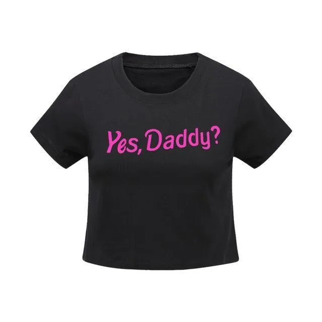 Yes Daddy Cropped Tee