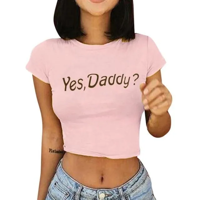 Yes Daddy Cropped Tee