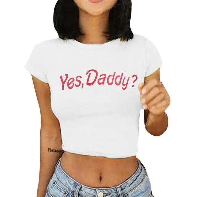 Yes Daddy Cropped Tee