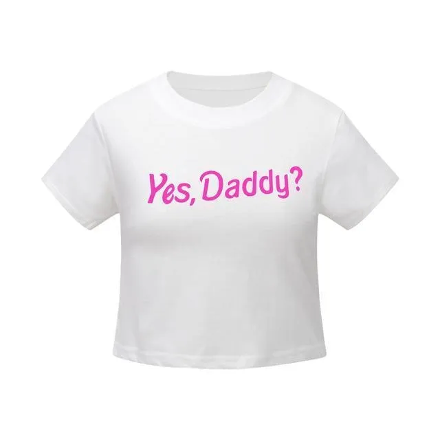 Yes Daddy Cropped Tee