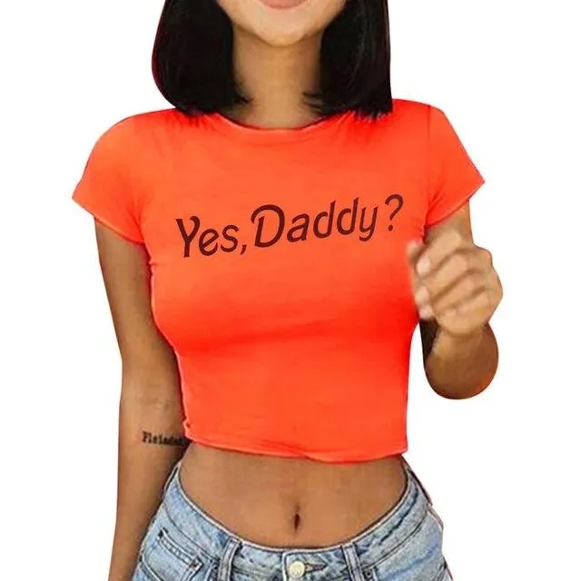 Yes Daddy Cropped Tee